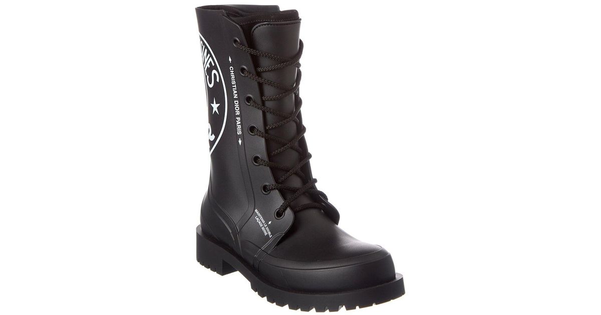 Dior Camp Rubber Boot in Black Lyst