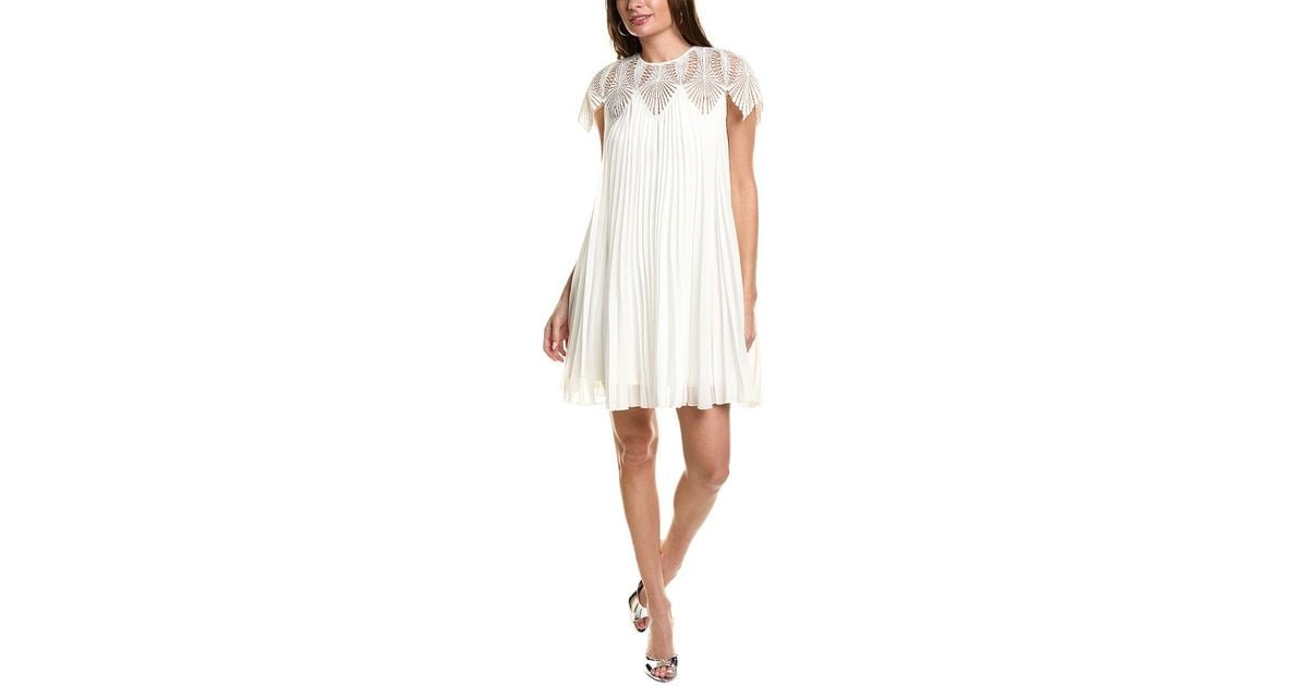 Tadashi white hotsell lace dress