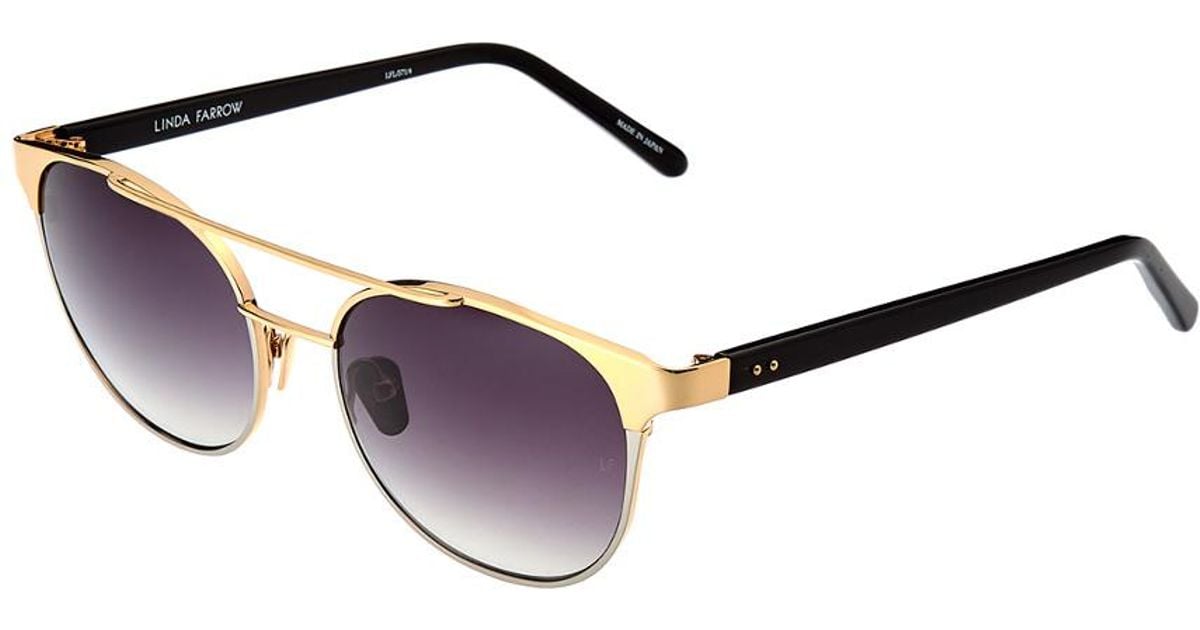 Linda farrow sunglasses gilt Clearance