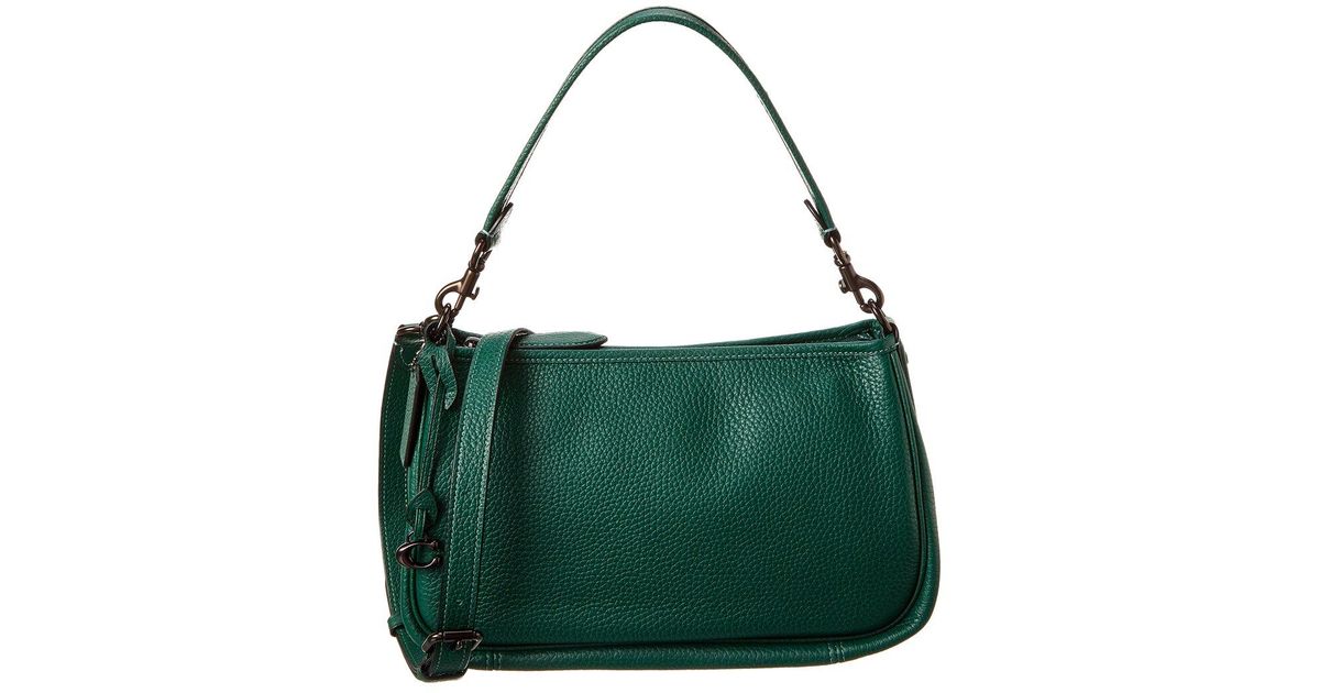 COACH Cary Leather Crossbody in Green | Lyst