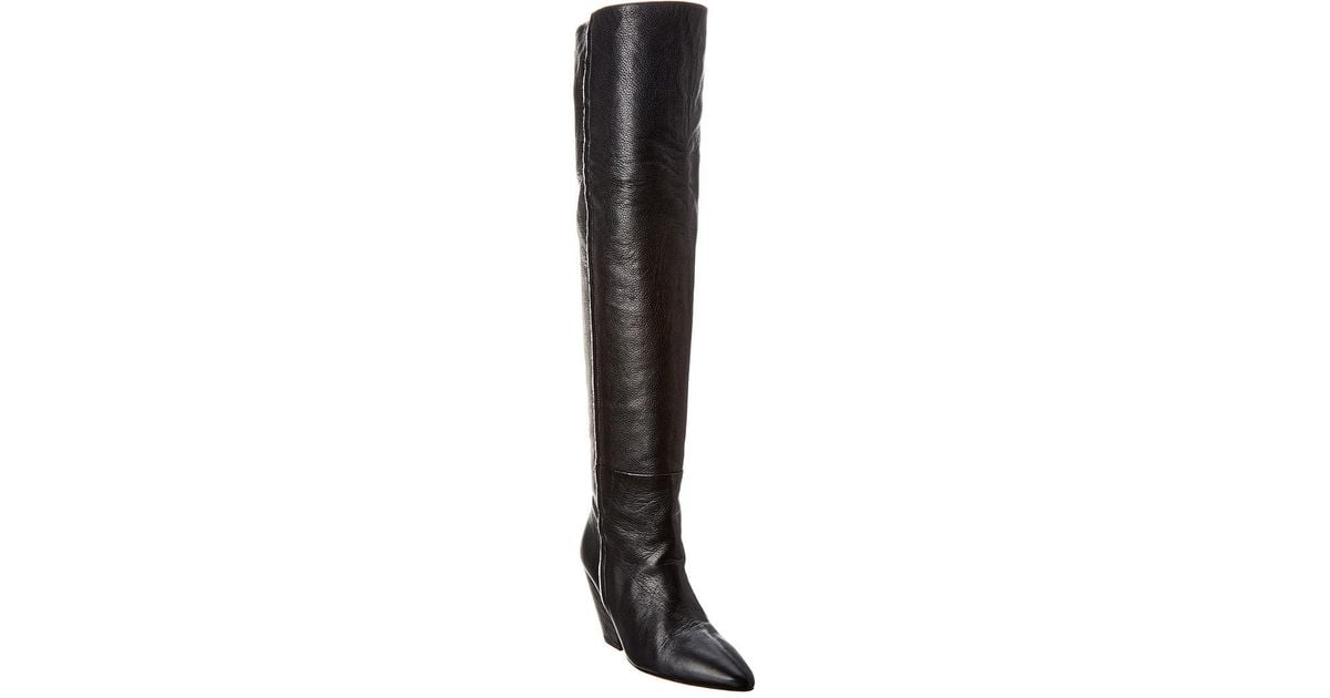 IRO Liam Leather Over-the-knee Boot in Black - Lyst
