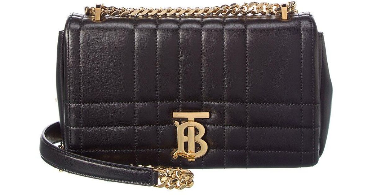 Burberry Lola Small Leather Shoulder Bag in Black Lyst