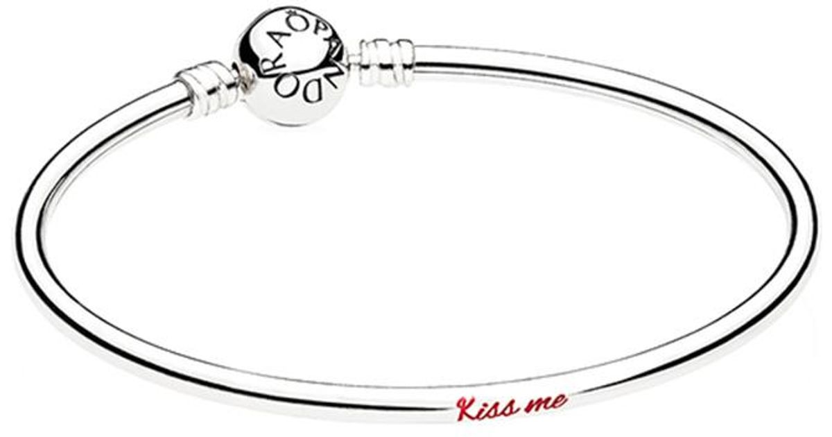 PANDORA Charm Carrier Silver Engraved 