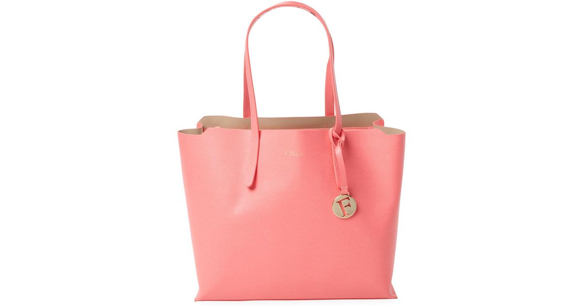 Furla Leather Sally Medium Tote in Pink | Lyst