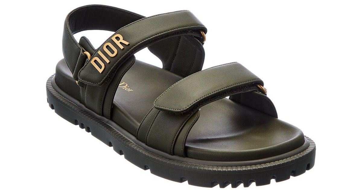 Dior Act Leather Sandal in Black Lyst