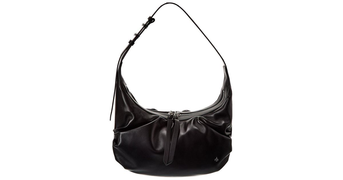 Rag & Bone Commuter Leather Hobo Bag in Black Lyst
