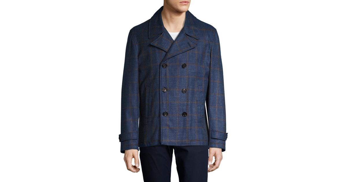 isaia peacoat
