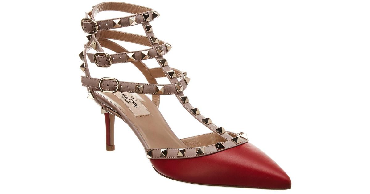 valentino rockstud caged pump