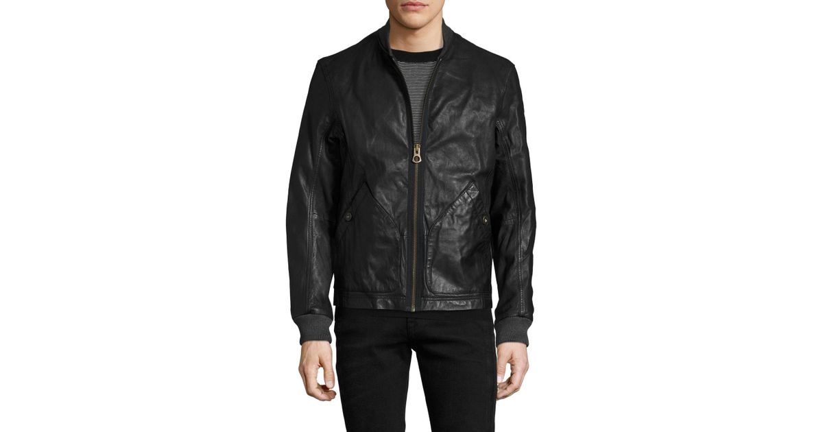 timberland leather bomber jacket