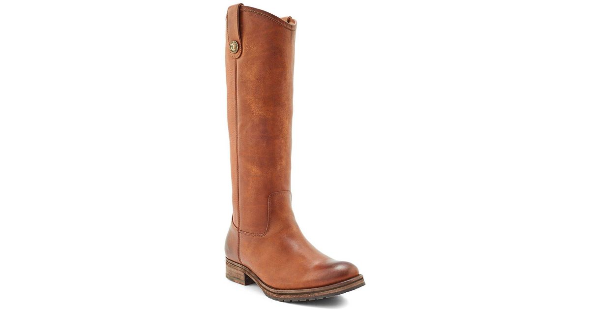 frye women's melissa button lug tall knee high boot