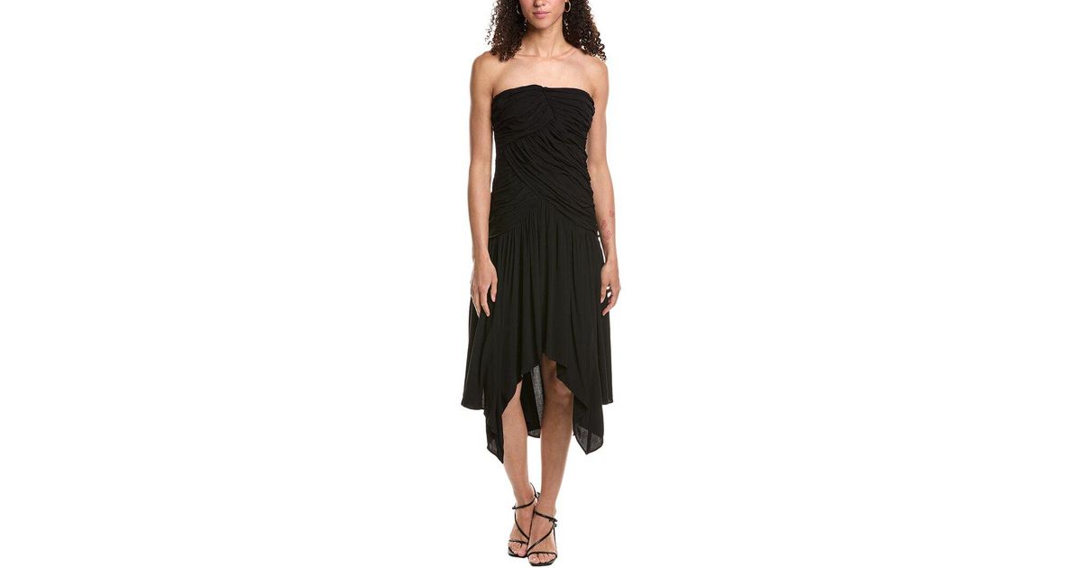 joie black dress Black And Yellow Floral Satin Dress With Slit main image 0