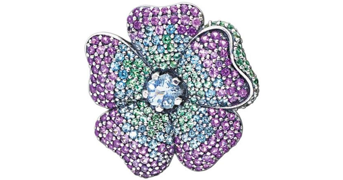 PANDORA Glorious Bloom Pendant And Brooch Lyst