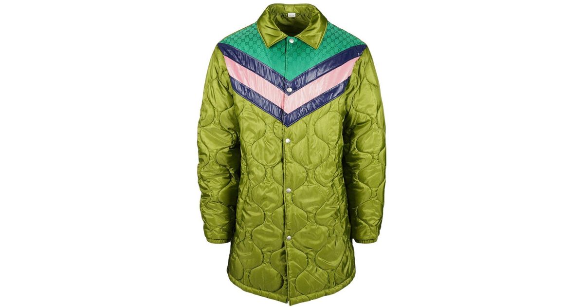 Gucci Jacket in Green for Men | Lyst