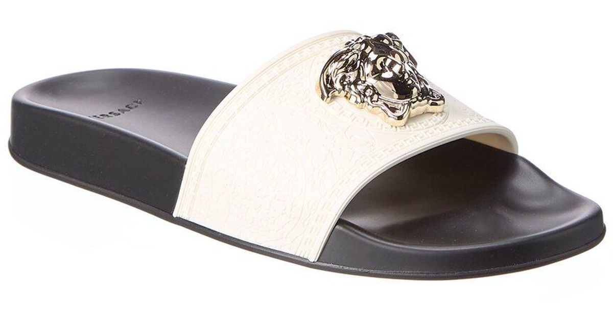 versace chain rubber pool slides