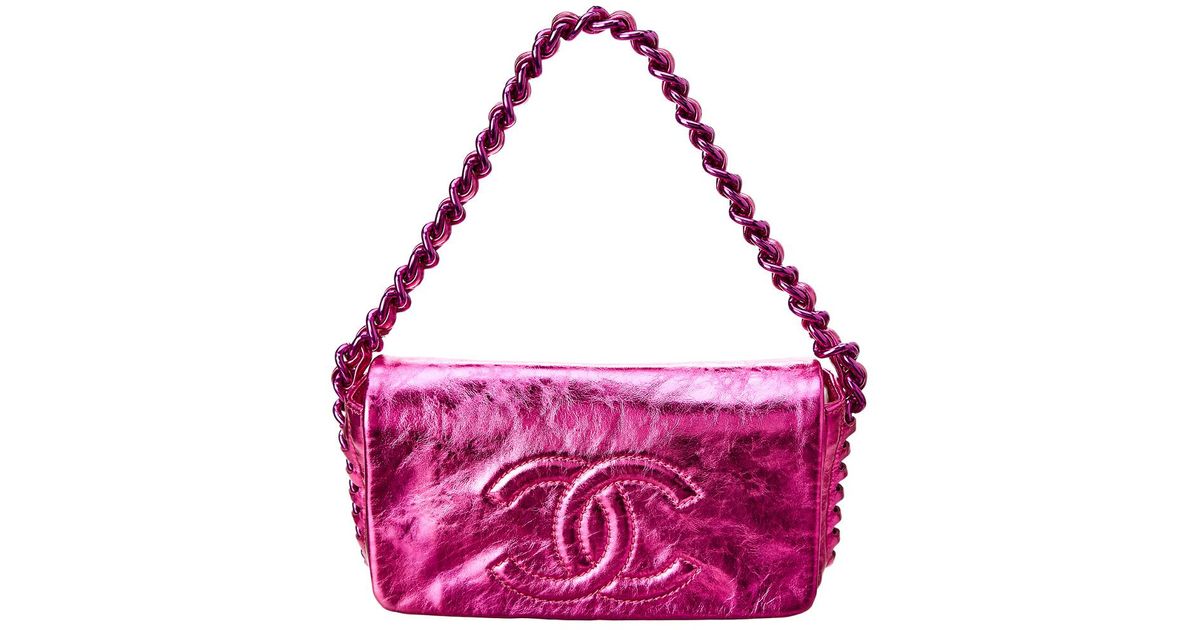 chanel pink purse bag