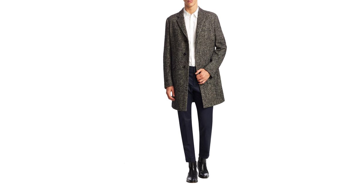 hugo migor wool blend coat