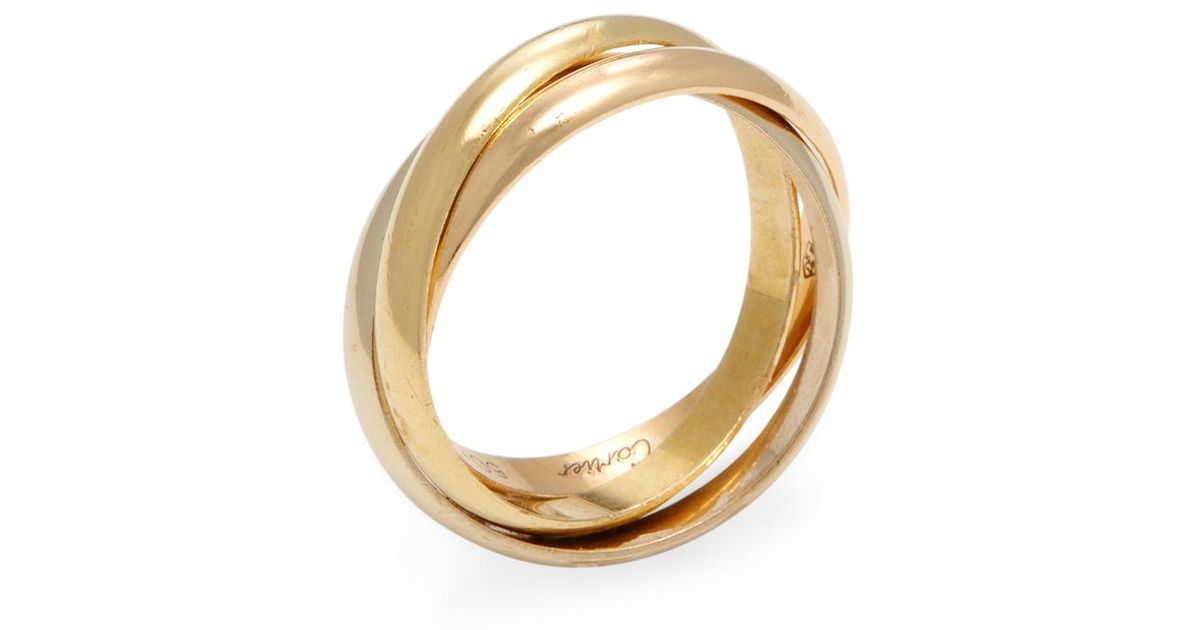 cartier three tone ring