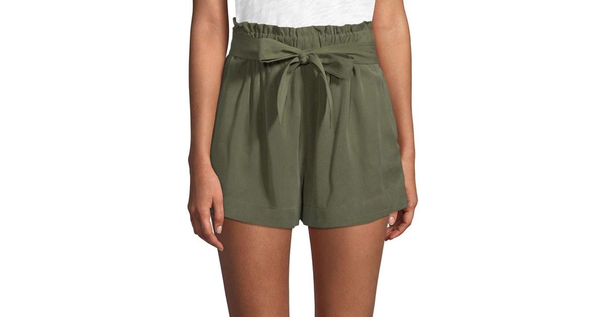 green paperbag shorts
