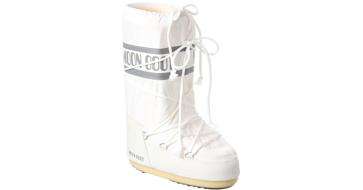 Moon Boot Icon Polyamide Boot in White | Lyst