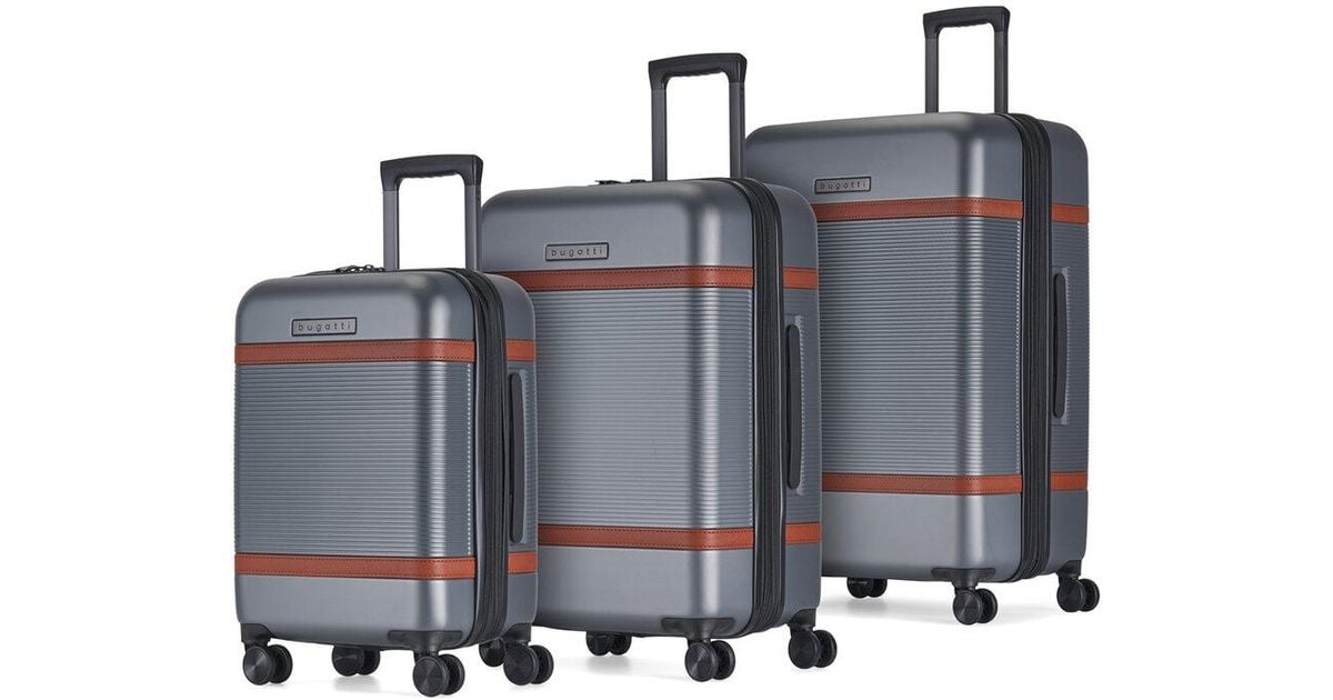 Bugatti Wellington 3pc Luggage Set in Gray Lyst