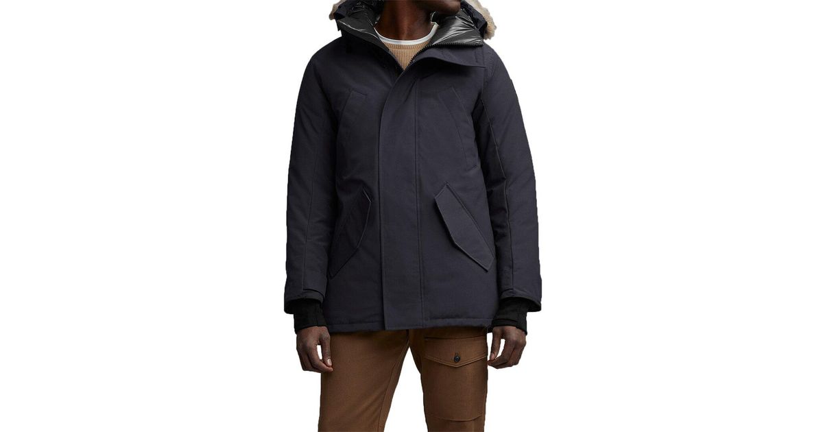 Canada Goose Synthetic Edgewood Black Label Parka in Blue for Men | Lyst