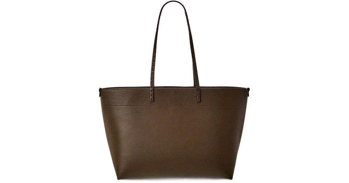 FENDI ROLL 22 TOTE BAG IN MIDNIGHT BLUE MIX WHITE CANVAS main image 0