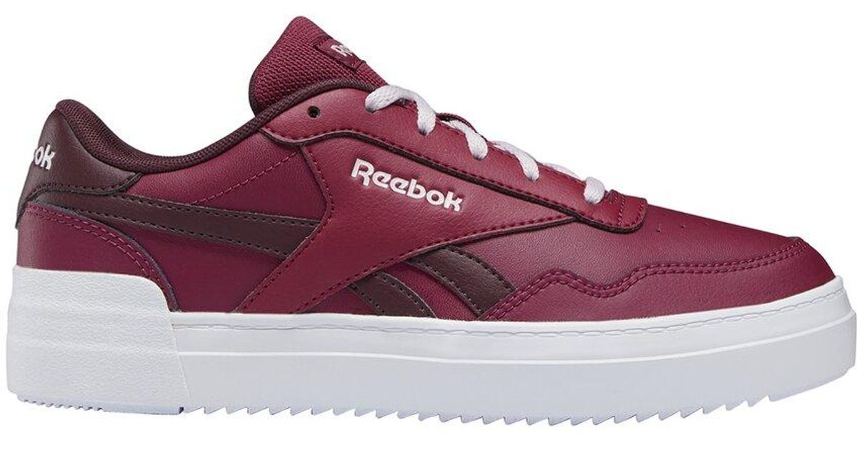 Reebok Royal Techque T Bold 2 Leather trim Sneaker in Purple for