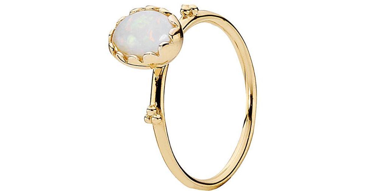 PANDORA Soft Sweetness 14k White Opal 