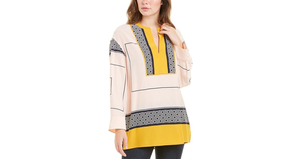 tory burch silk tunic