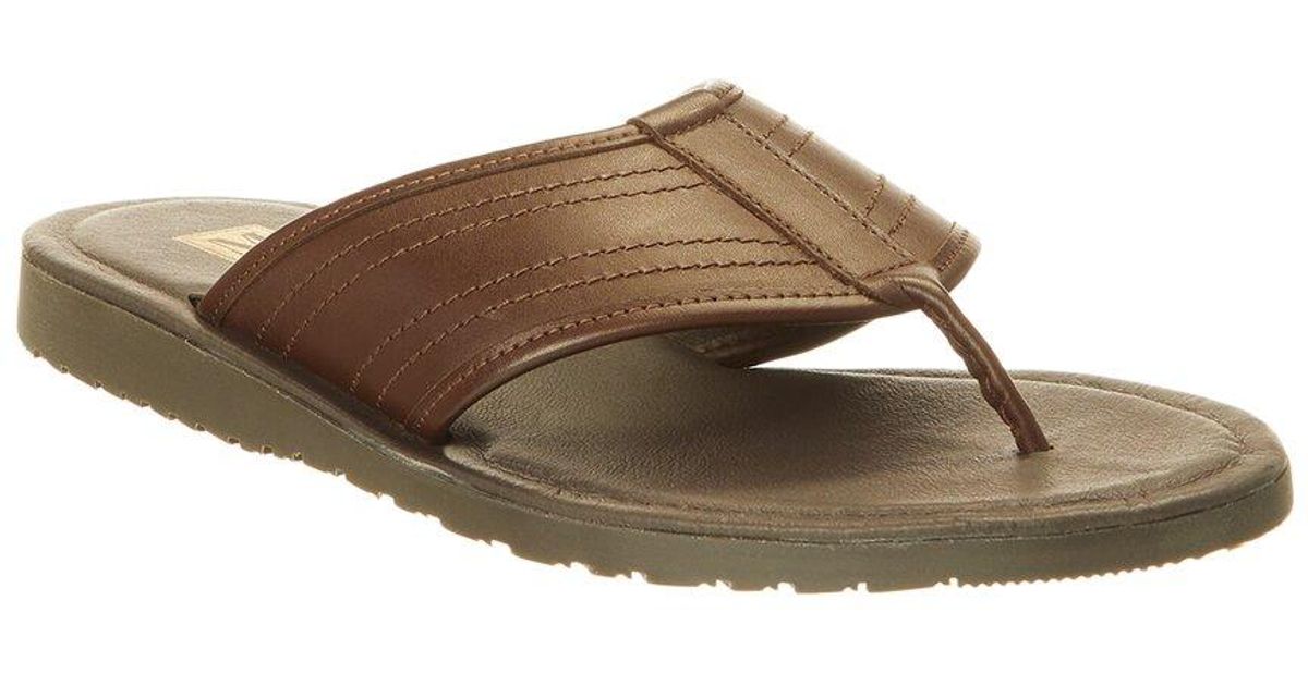 M By Bruno Magli Artemio Leather Flip-Flop, Brown M by Bruno Magli Artemio Leather Flip-flop | ShopSimon main image 3