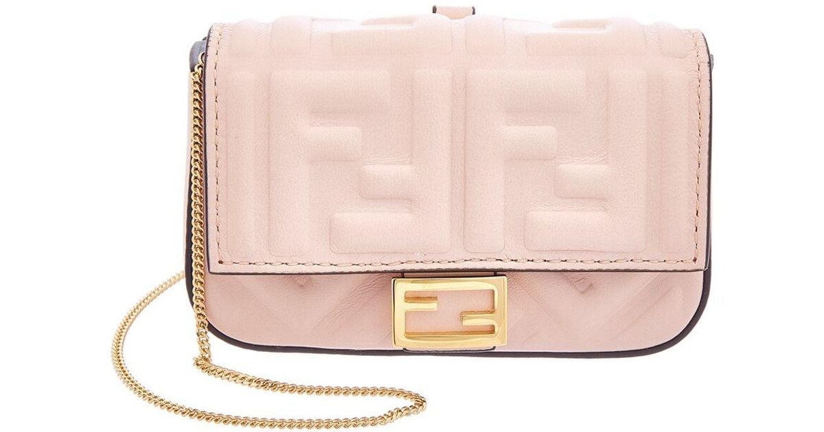 Fendi Pink Nano Baguette Pink FF Nappa Nano Baguette Charm