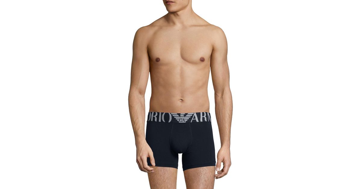 emporio armani mega logo brief