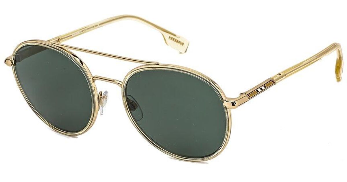 Burberry Be3131 55mm Sunglasses in Green | Lyst