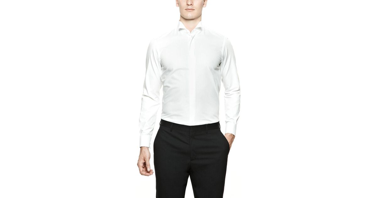 tuxedo shirt calvin klein