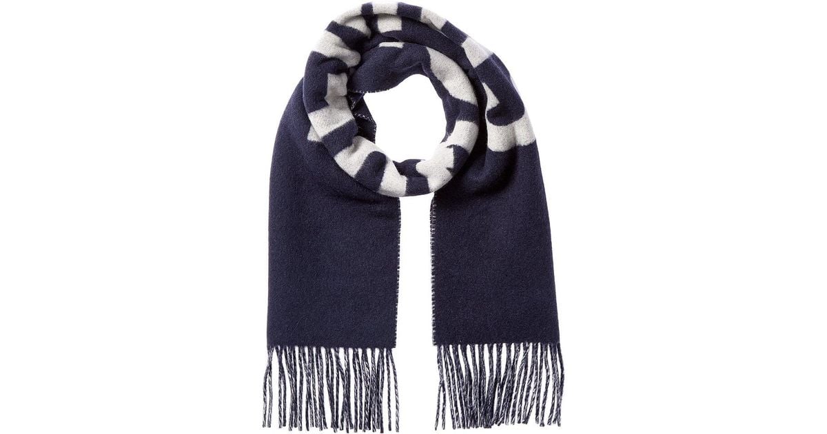 Jacquemus Wool Scarf in Blue | Lyst