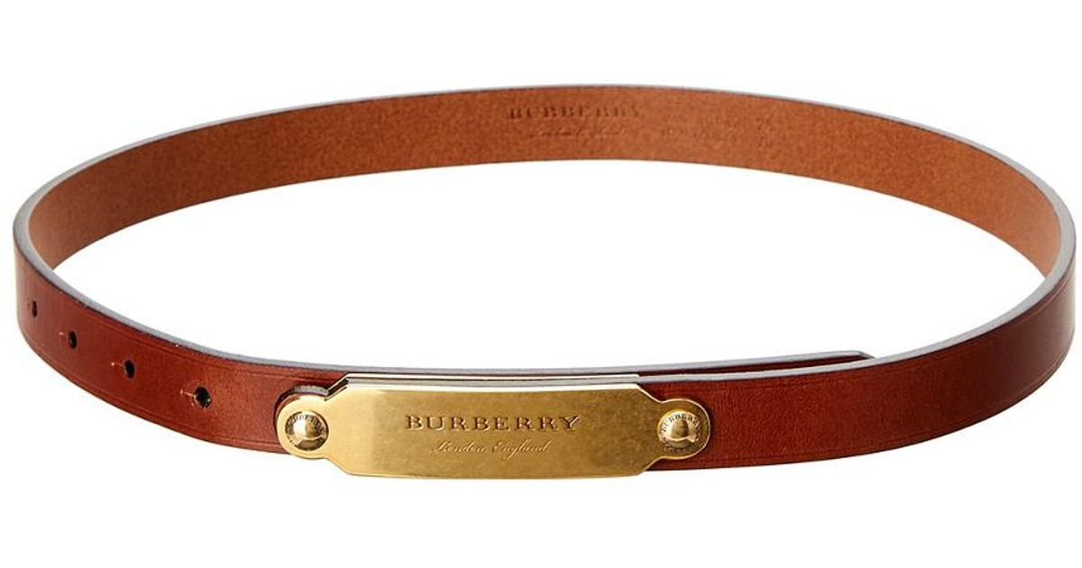 burberry bridle leather belt