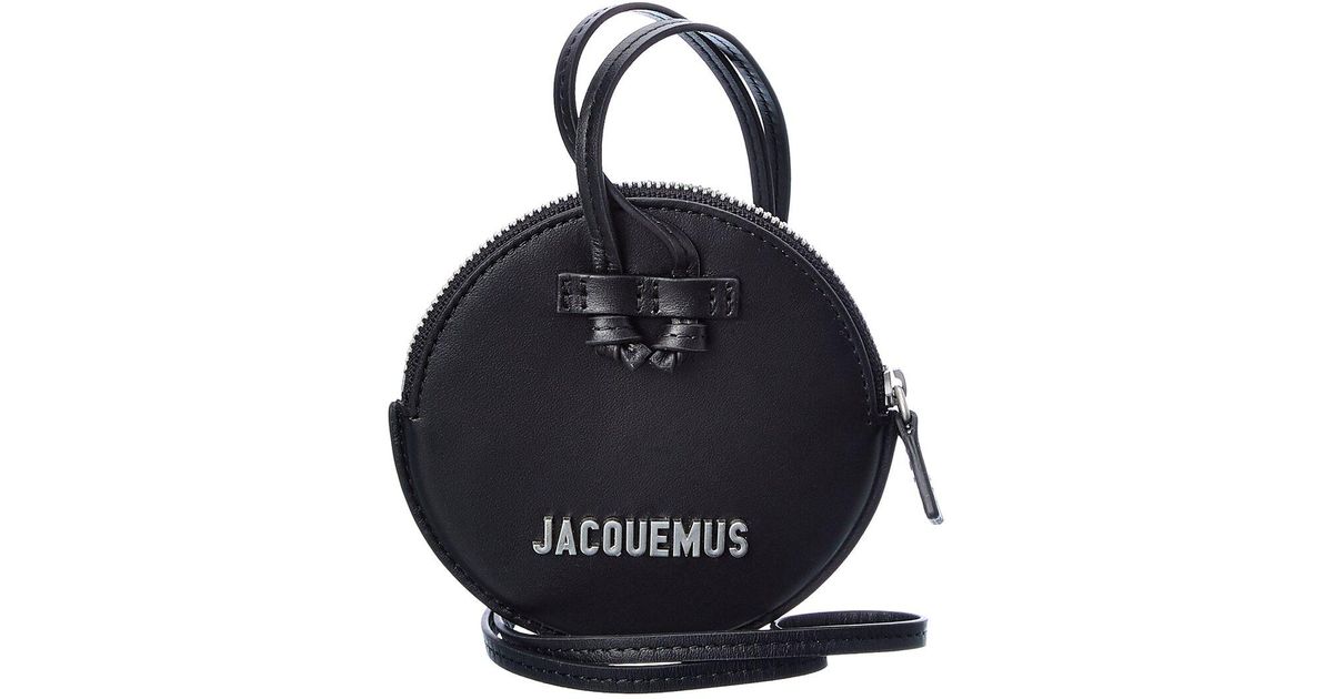 Jacquemus Le Pitchou Leather Coin Purse in Black Lyst