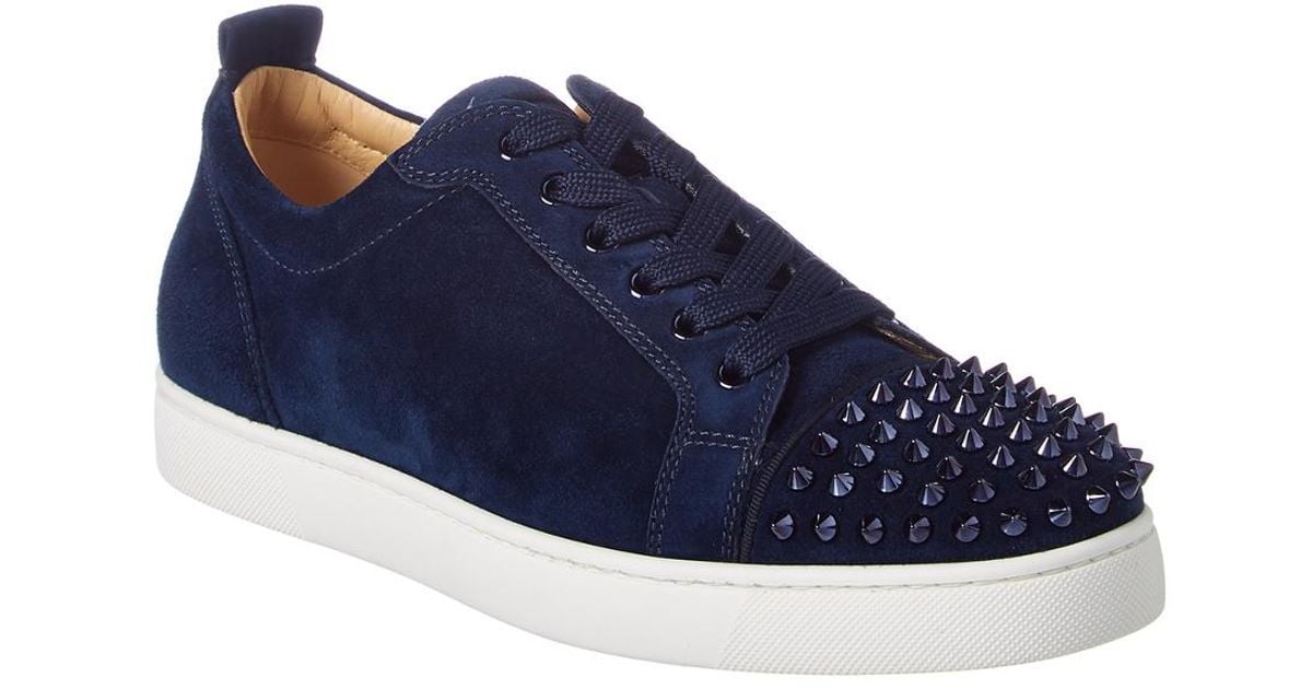 louboutin suede trainers