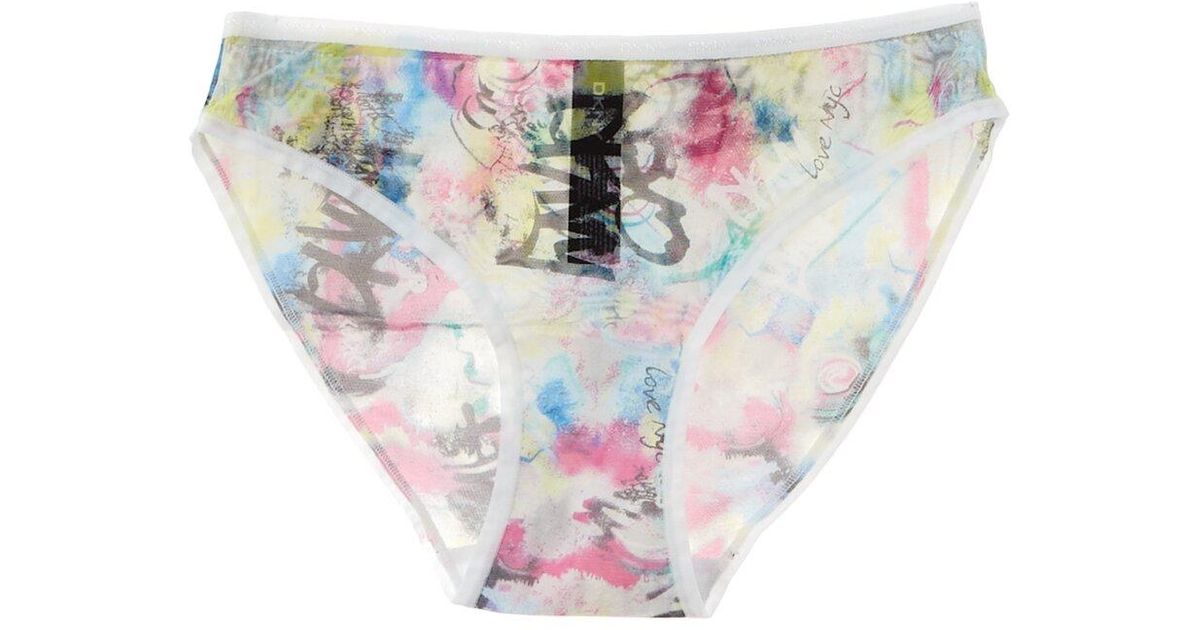 DKNY Synthetic Mesh Bikini in White Lyst Canada