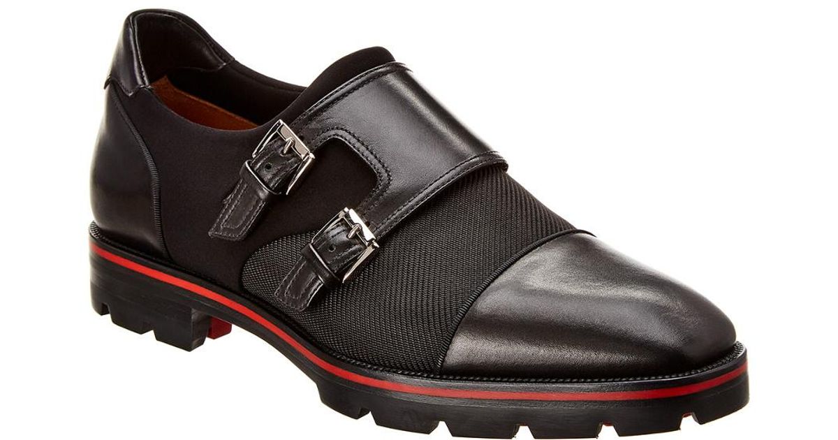 louboutin double monk strap