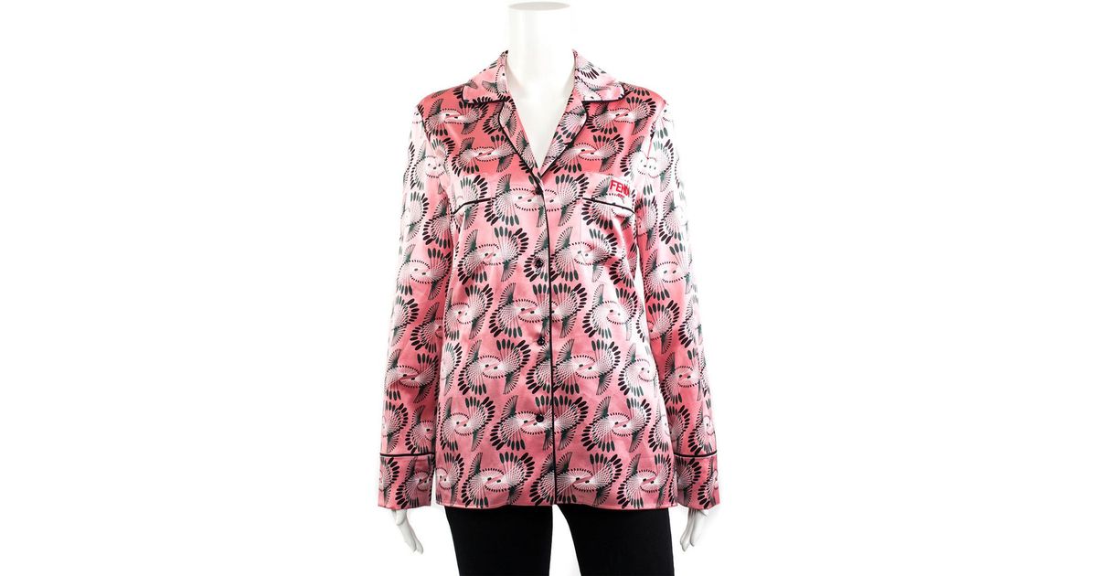 fendi silk pyjamas