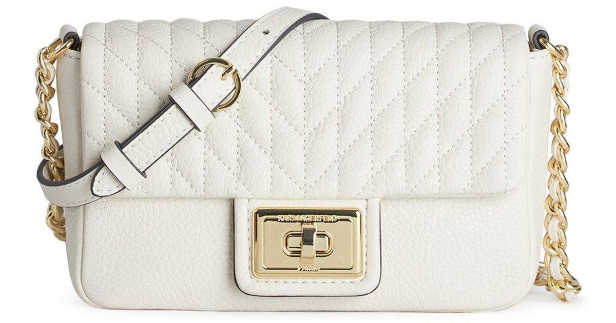 Karl Lagerfeld Agyness Leather Crossbody Lyst