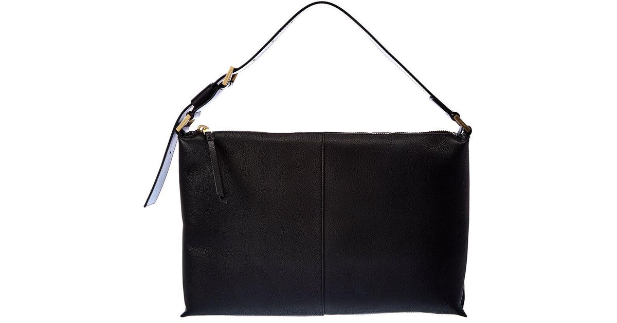 AllSaints Edbury Leather Shoulder Bag in Black Lyst