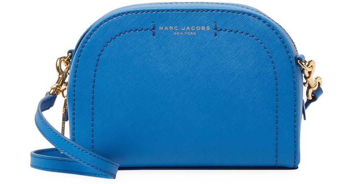 Marc Jacobs Saffiano Leather Playback Crossbody Bag in Blue Lyst