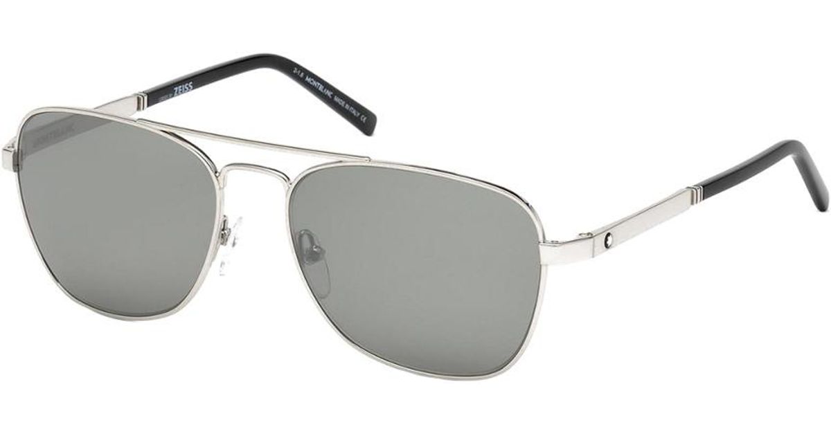 Montblanc Men's 56mm Sunglasses in Gray for Men - Lyst