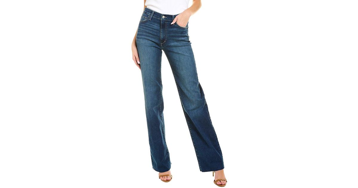 Joe's Jeans Blake Hairu Highrise Wide Leg Jean in Blue Lyst