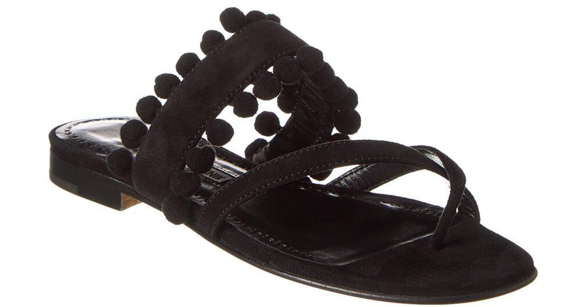 70mm Gable_bi Suede Sandals