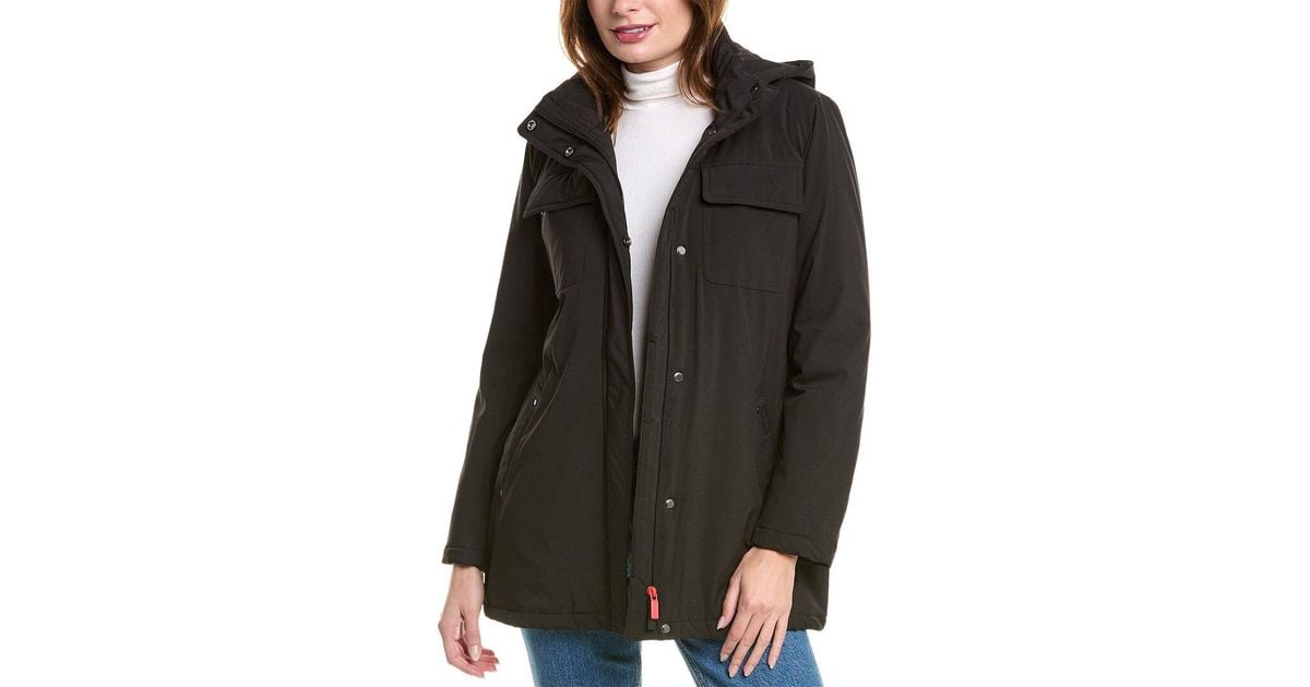 HUNTER SelfPackable Padded Field Jacket in Black Lyst UK