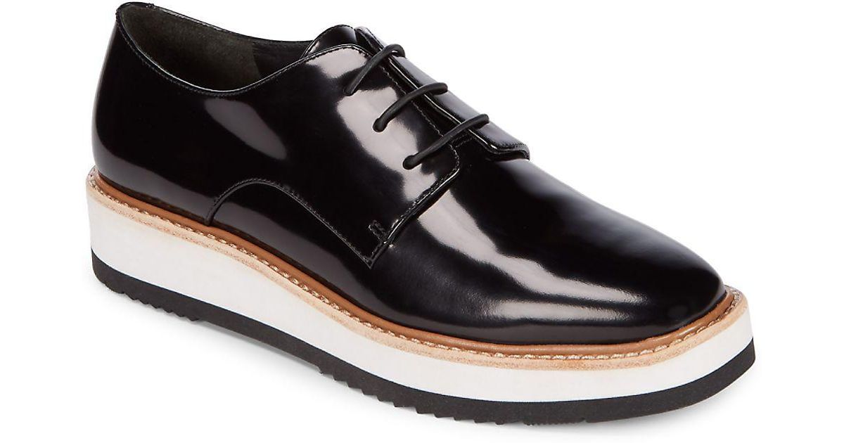 vince patent leather oxford