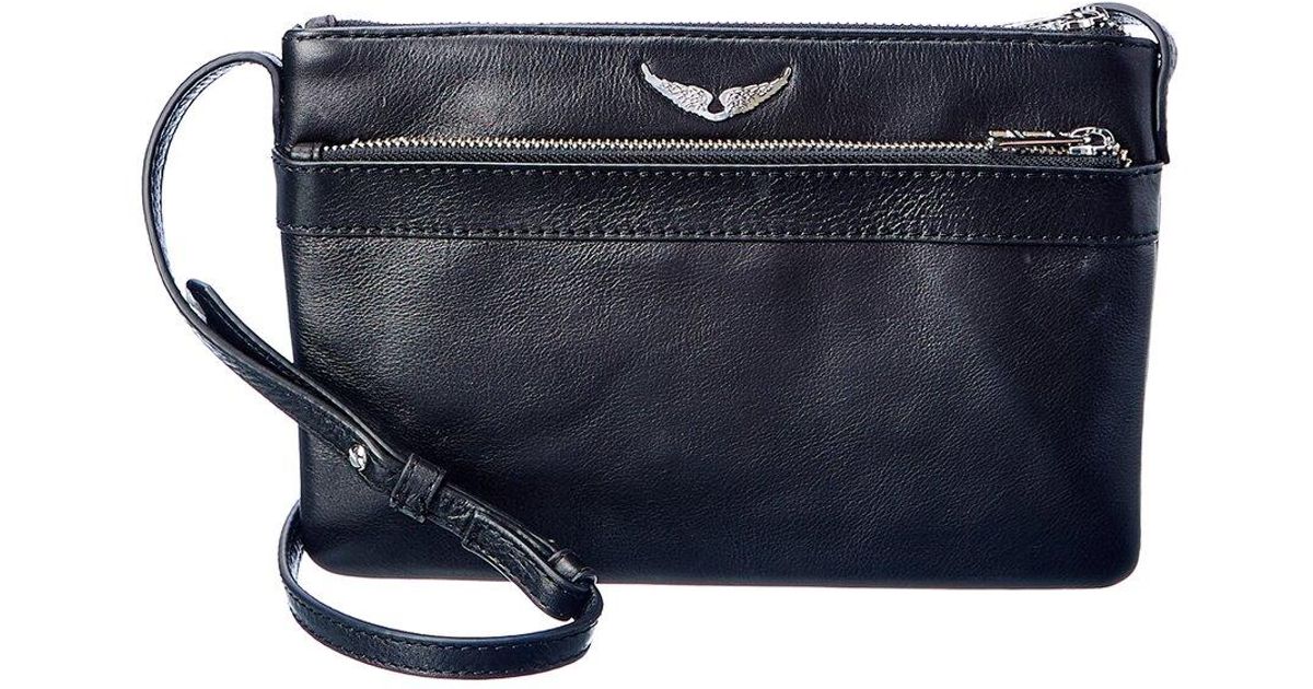 Zadig & Voltaire Stella Wings Leather Crossbody in Black Lyst